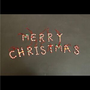 Merry Christmas Candy Cane Ornaments-NEW